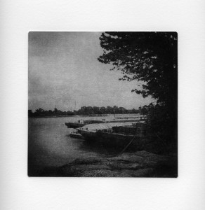 Barges on the Mississippi